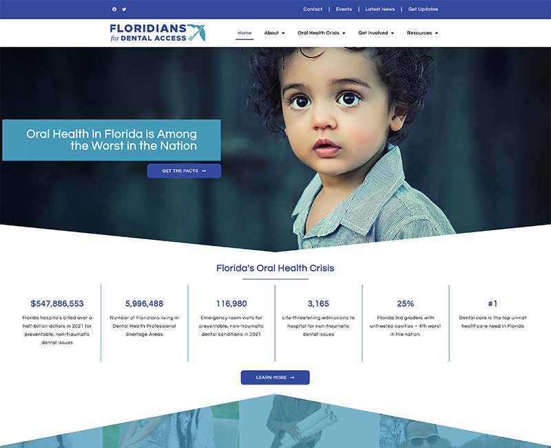 Floridians for Dental Access website